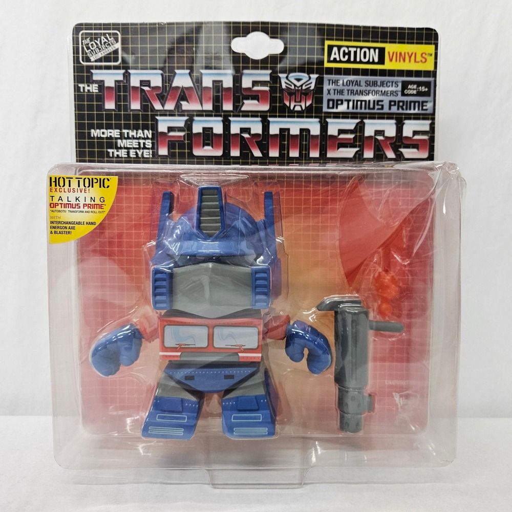 The Loyal Subjects Transformers Optimus Prime Talking Action Vinyl Hot Topic New